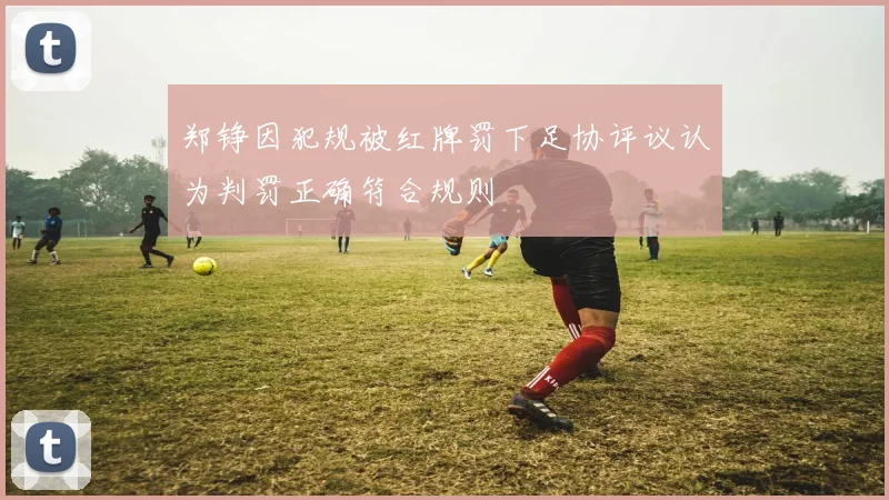 郑铮因犯规被红牌罚下足协评议认为判罚正确符合规则
